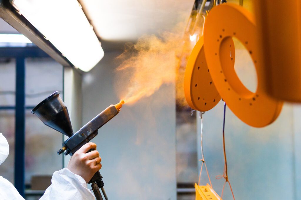 Inside a Powder Coating Shop Precision Coating Technology